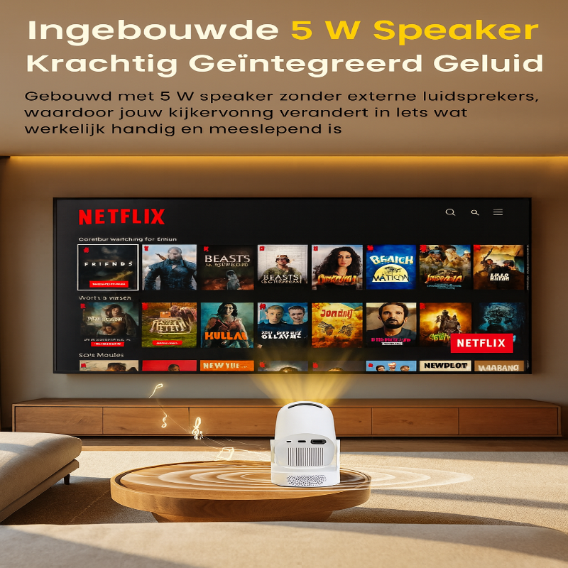 FantasyCast™ Projector | Stream overal je favoriete films