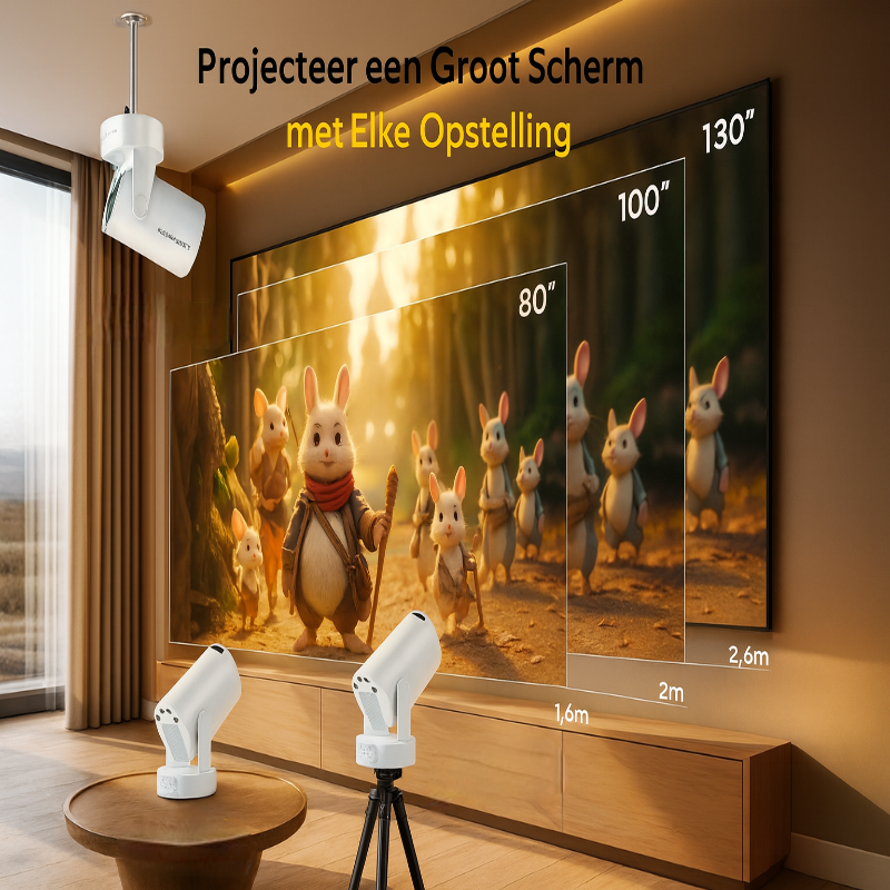 FantasyCast™ Projector | Stream overal je favoriete films