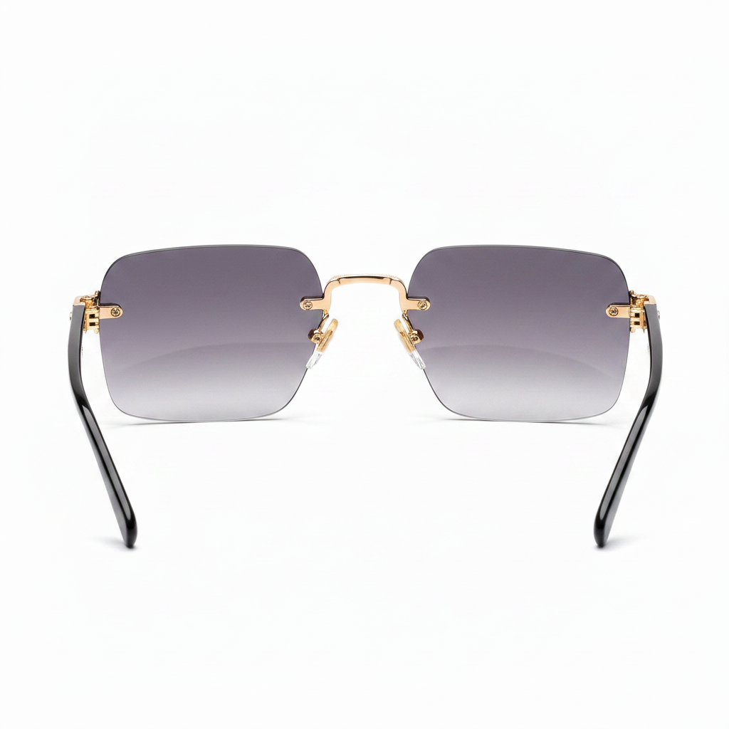 MONARQUE Rimless Sunglasses - Inside View