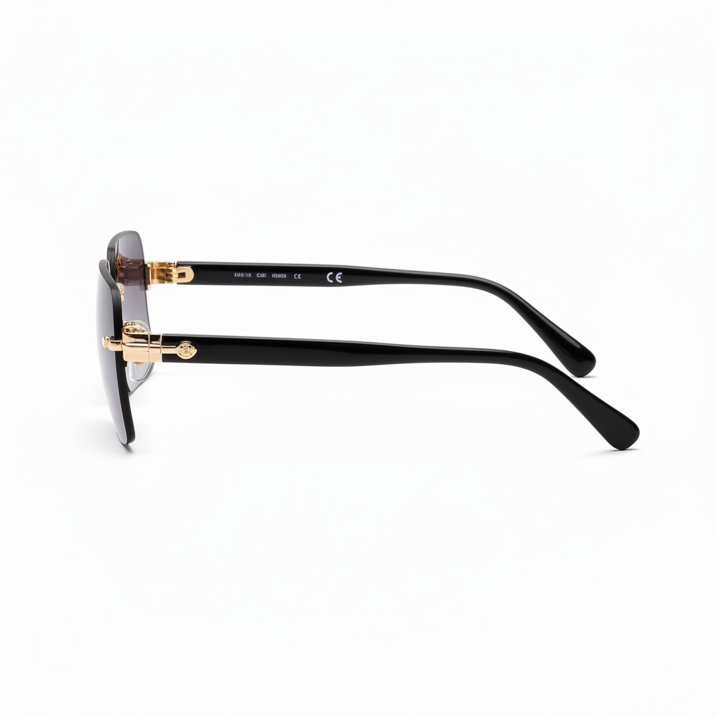 MONARQUE Rimless Sunglasses - Side View